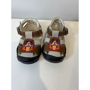 CECY Baby Boy Mickey Mouse Play Closed Toe Sandals Adjustable Strap Size 6